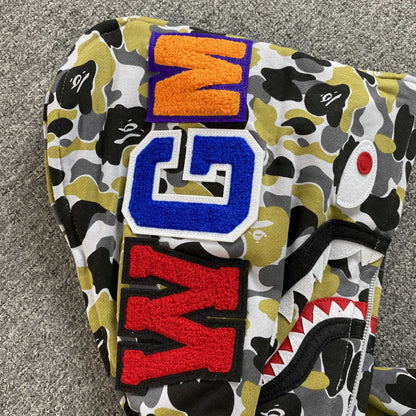 Campera Bape Ginza Separate Shark Full Zip Multicolor