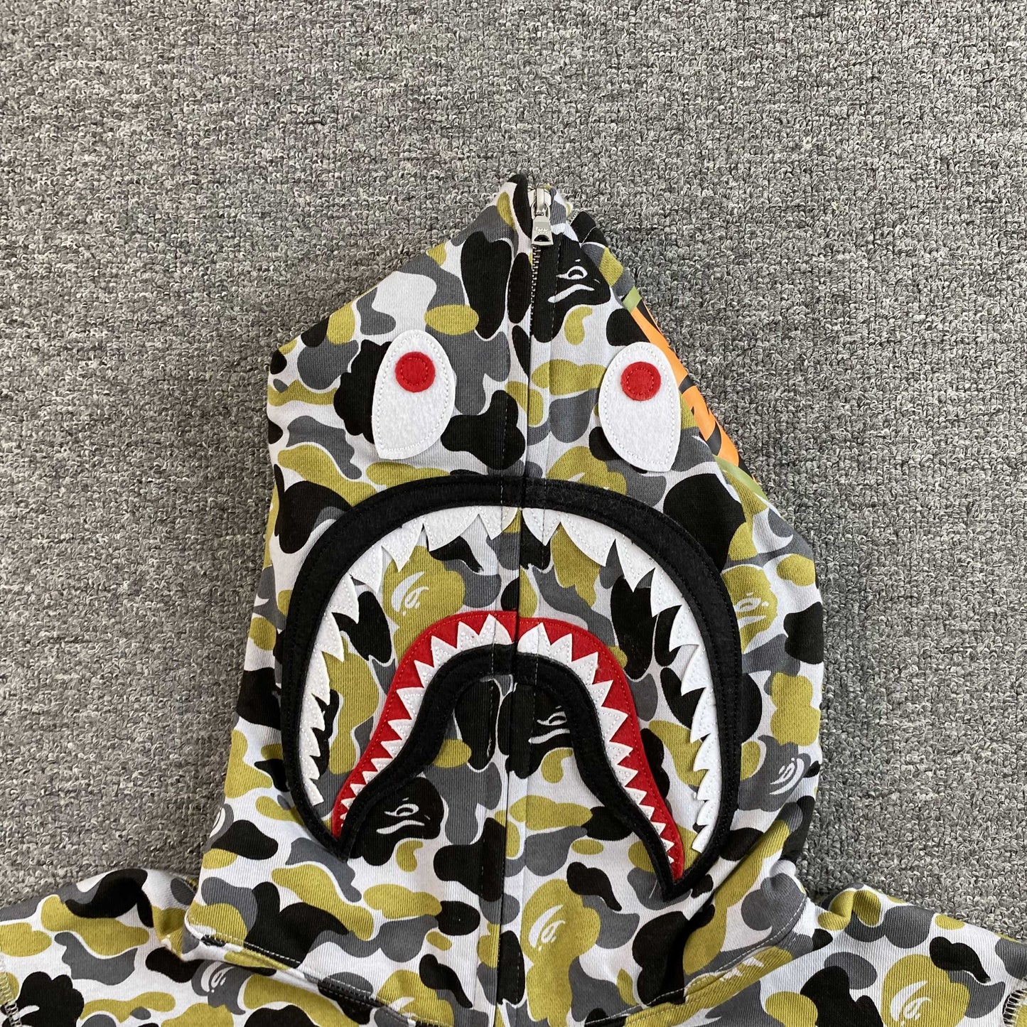 Campera Bape Ginza Separate Shark Full Zip Multicolor