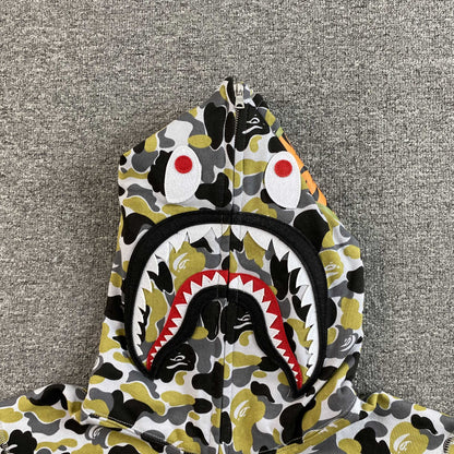 Campera Bape Ginza Separate Shark Full Zip Multicolor