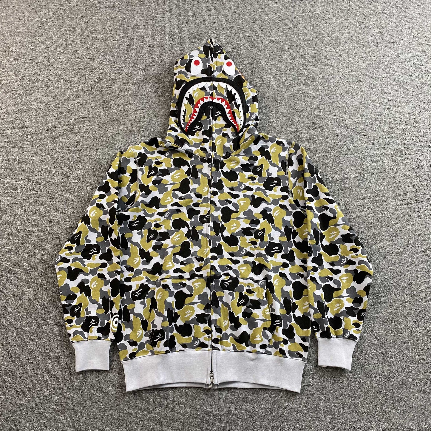 Campera Bape Ginza Separate Shark Full Zip Multicolor