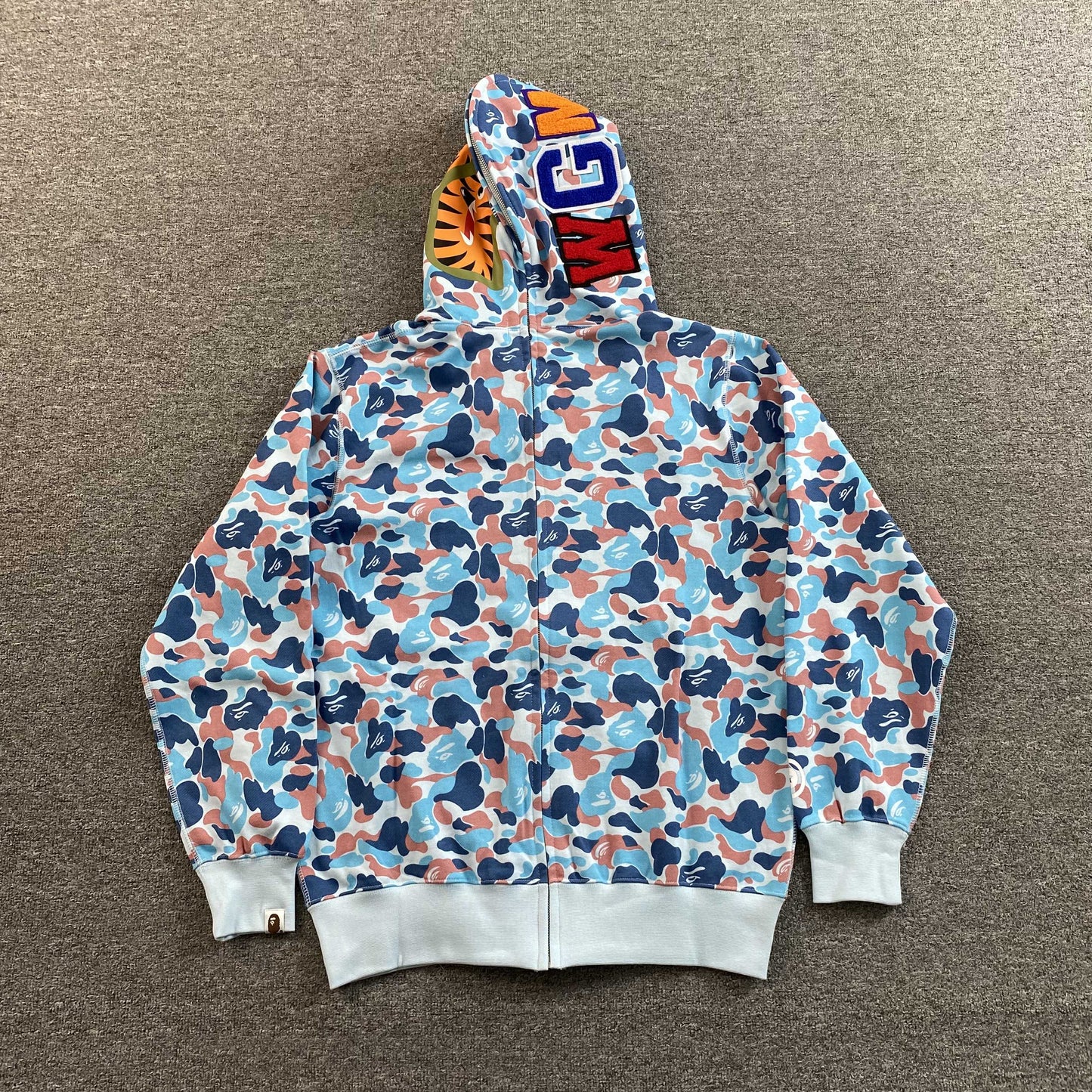 Campera Bape Hangzhou Separate Shark Full Zip Multicolor
