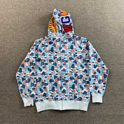 Campera Bape Hangzhou Separate Shark Full Zip Multicolor