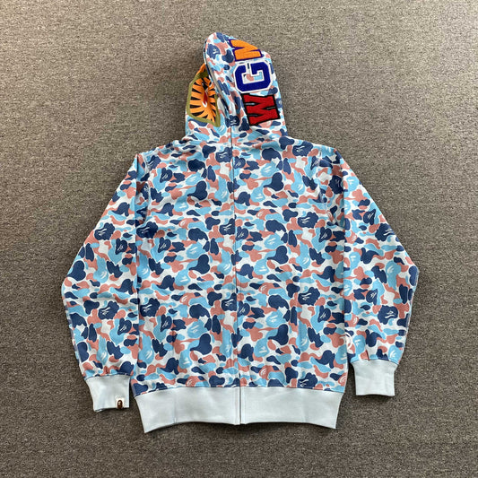 Campera Bape Hangzhou Separate Shark Full Zip Multicolor