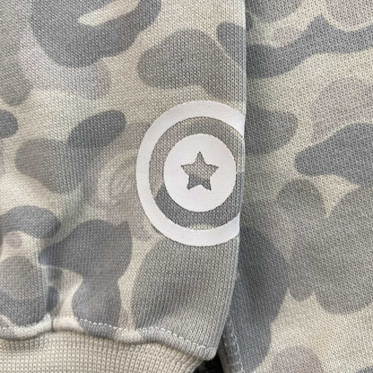 Campera Bape Harajuku Separate Shark Full Zip Blanco