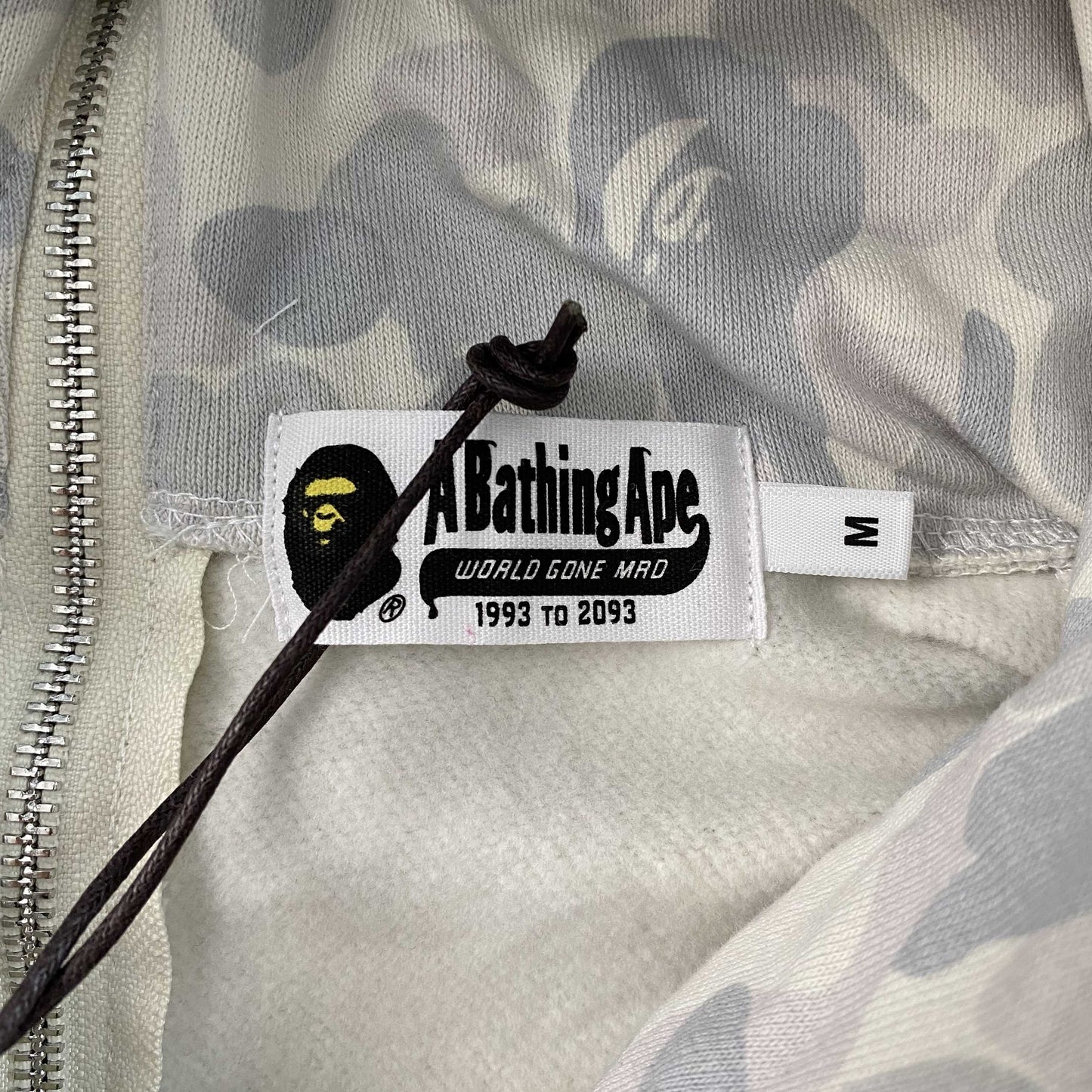 Campera Bape Harajuku Separate Shark Full Zip Blanco