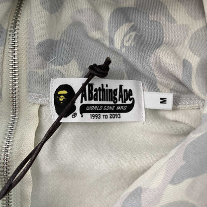 Campera Bape Harajuku Separate Shark Full Zip Blanco