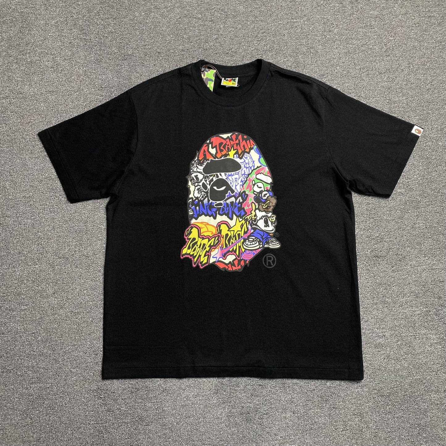 bape-lux-sport-ape-head-tee-black-Drip Store Argentina