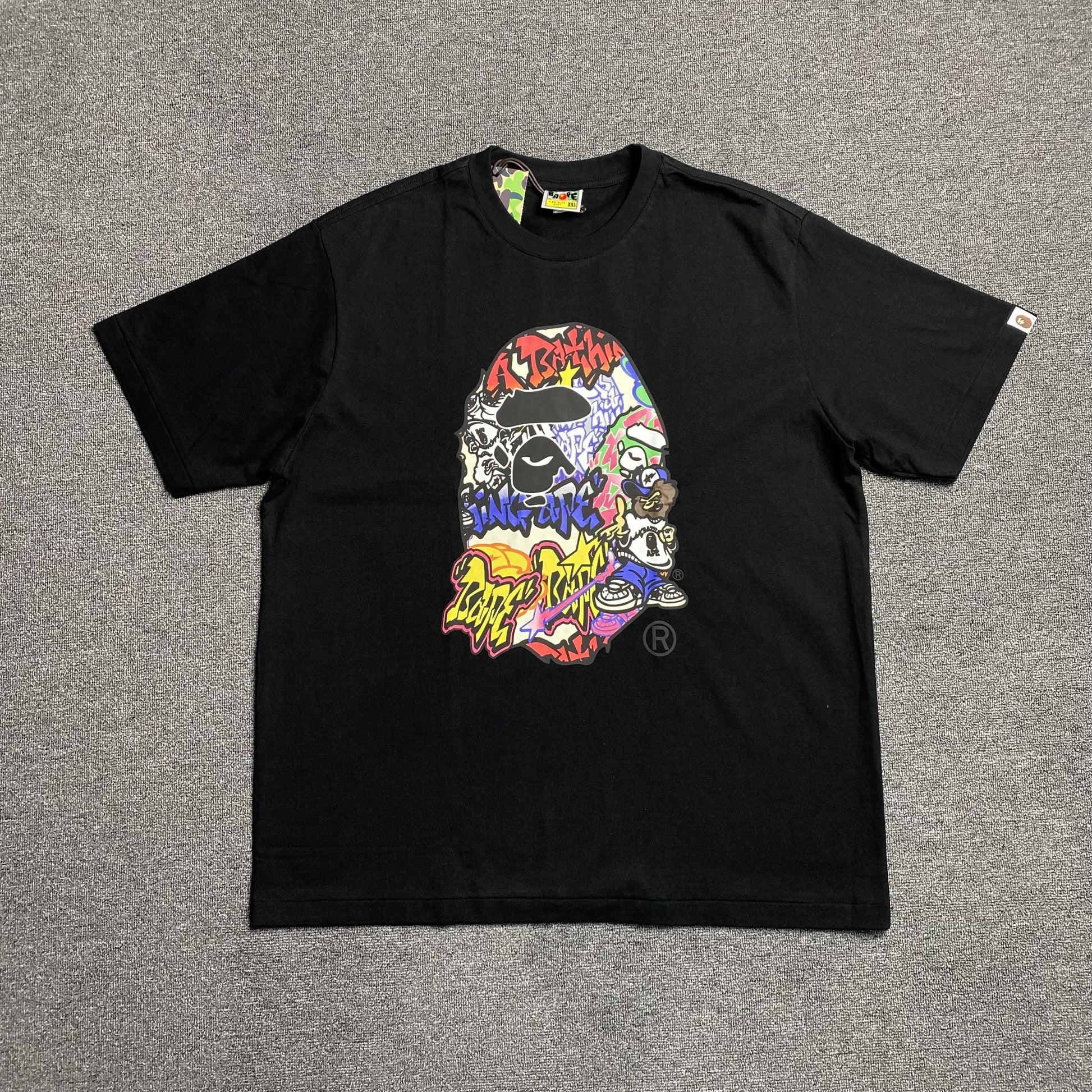 bape-lux-sport-ape-head-tee-black-Drip Store Argentina