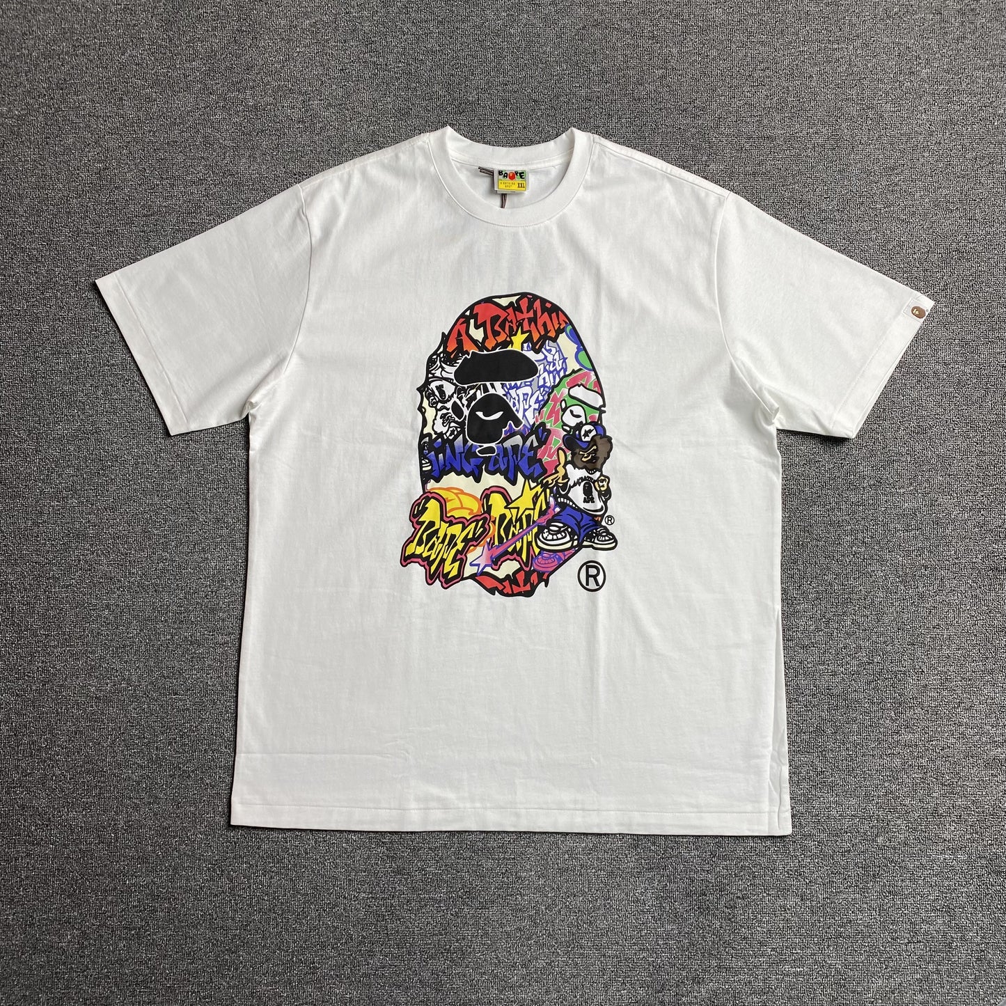 bape-lux-sport-ape-head-tee-white-Drip Store Argentina