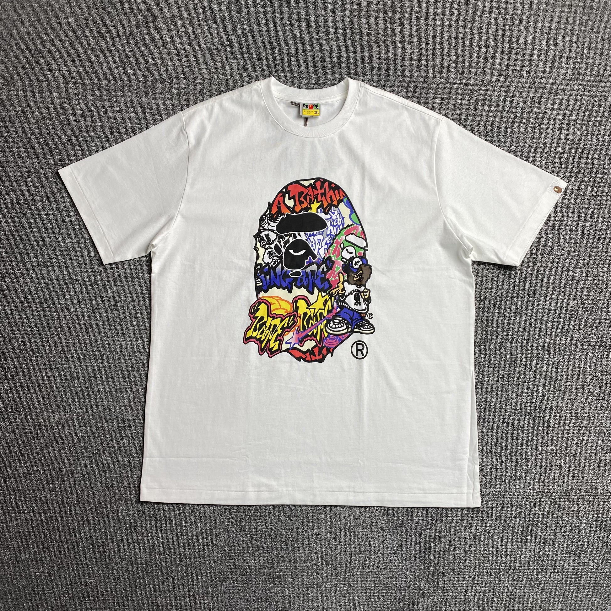 bape-lux-sport-ape-head-tee-white-Drip Store Argentina