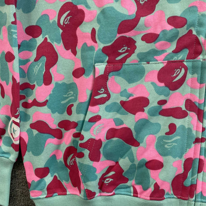 Campera Bape  Miami 4th Anniversary Shark Full Zip Rosa Azul