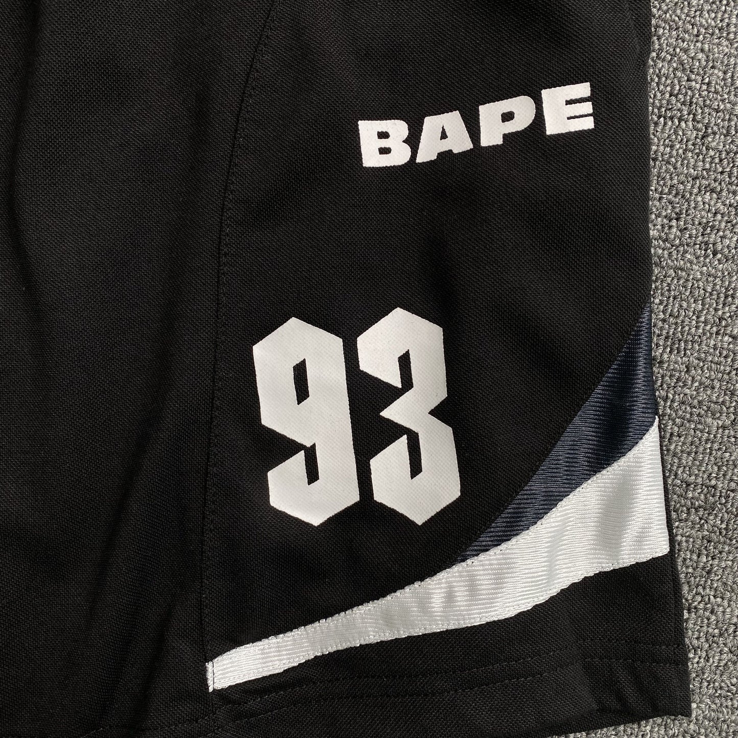 Short Bape Multi Logo Soccer Negro