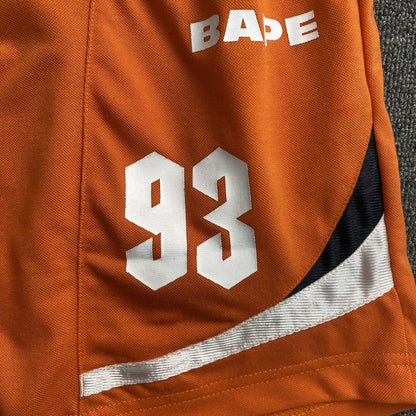 Short Bape Multi Logo Soccer Naranja