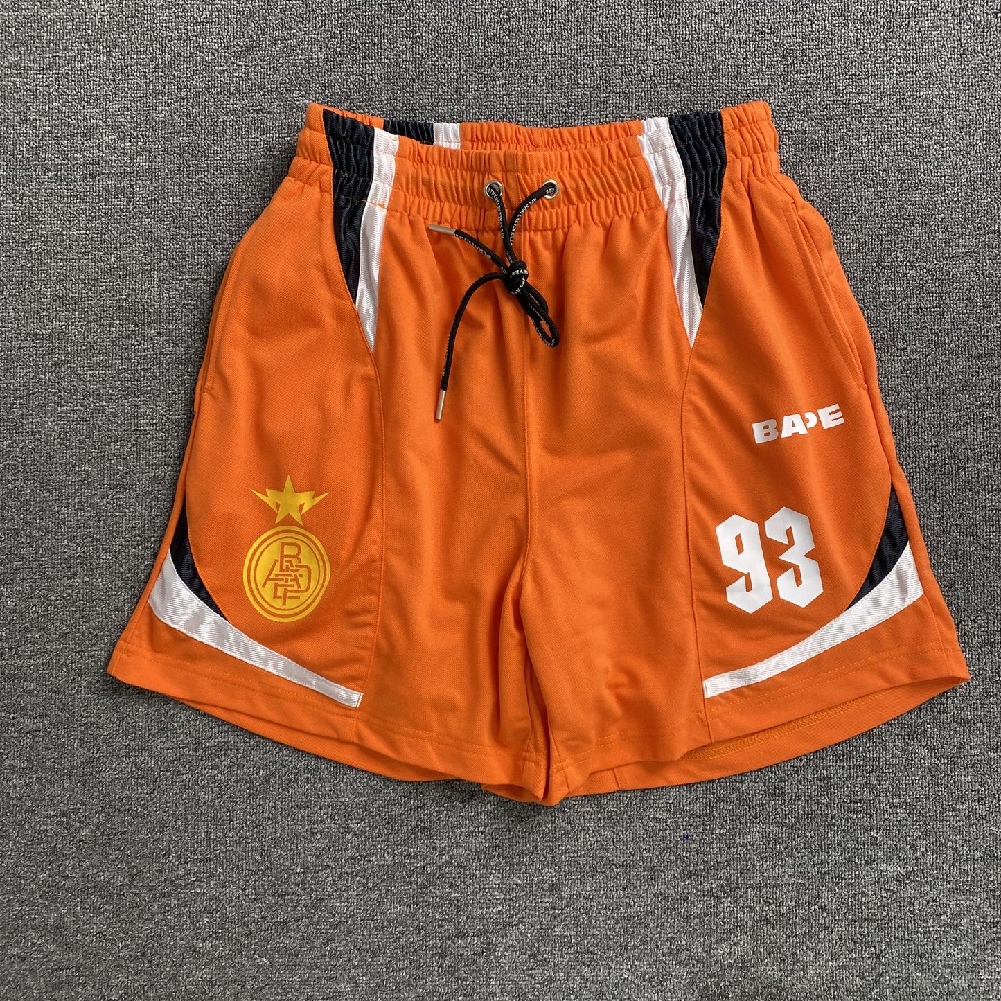 Short Bape Multi Logo Soccer Naranja