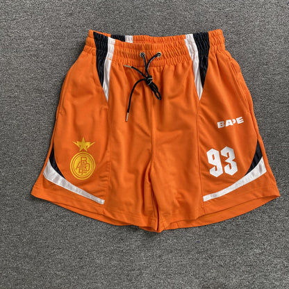 Short Bape Multi Logo Soccer Naranja