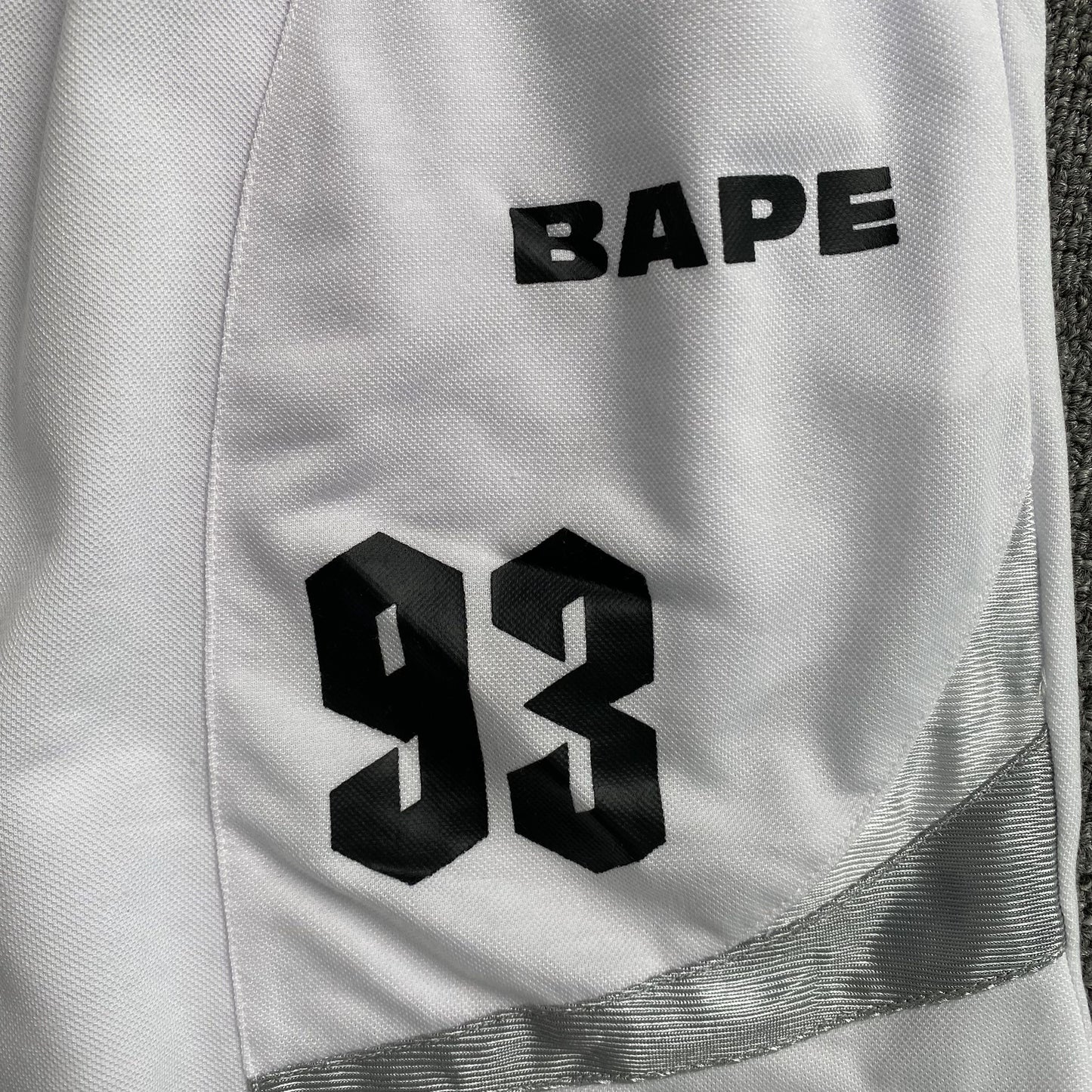 Short Bape Multi Logo Soccer Blanco