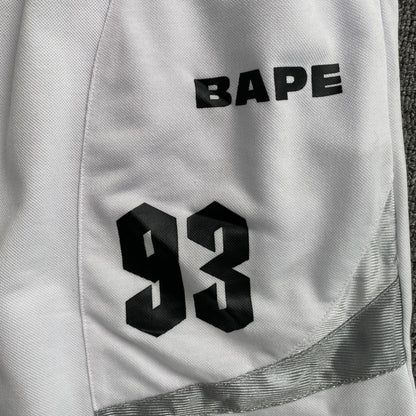 Short Bape Multi Logo Soccer Blanco