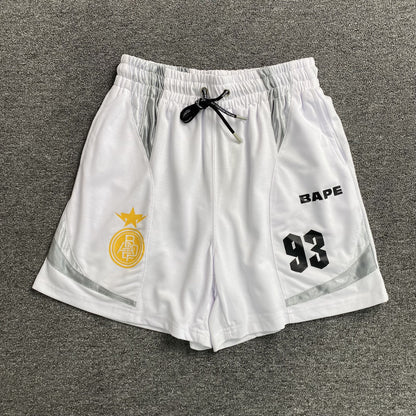 Short Bape Multi Logo Soccer Blanco