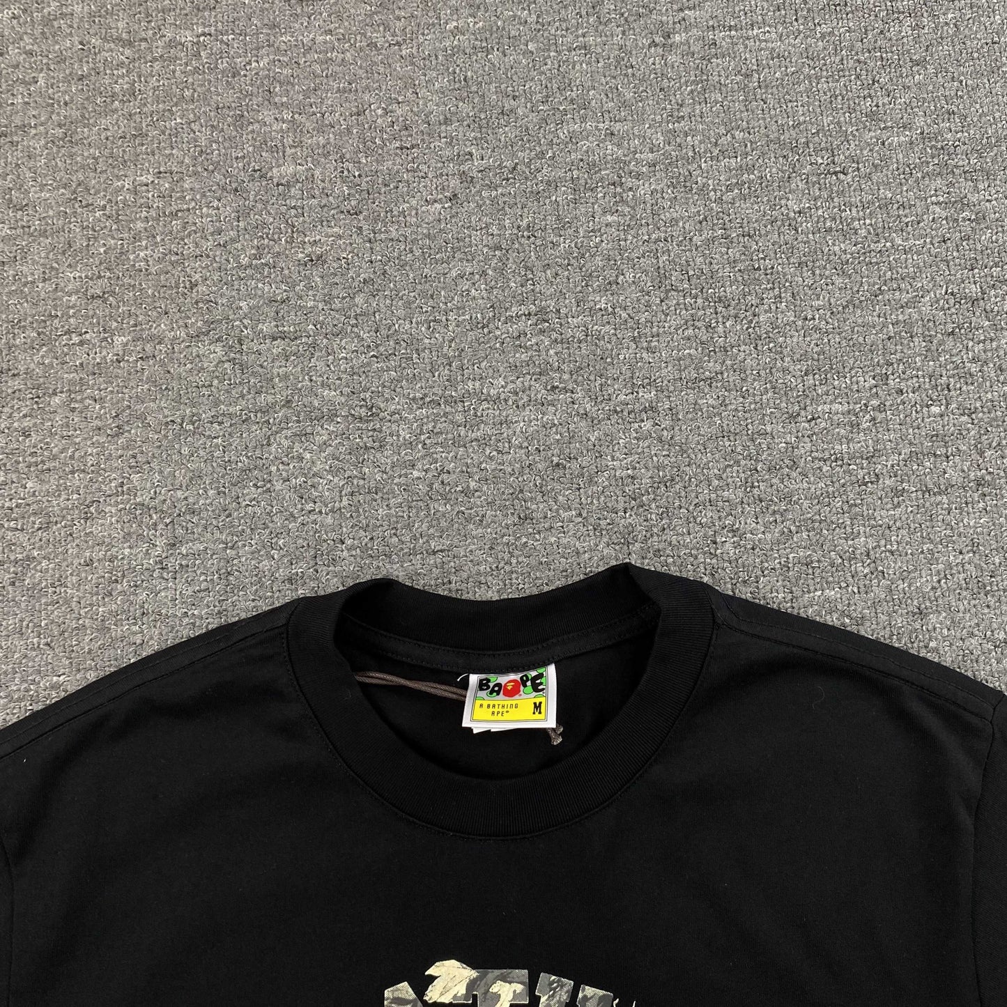 Remera Bape Tree Edge Camo Negra