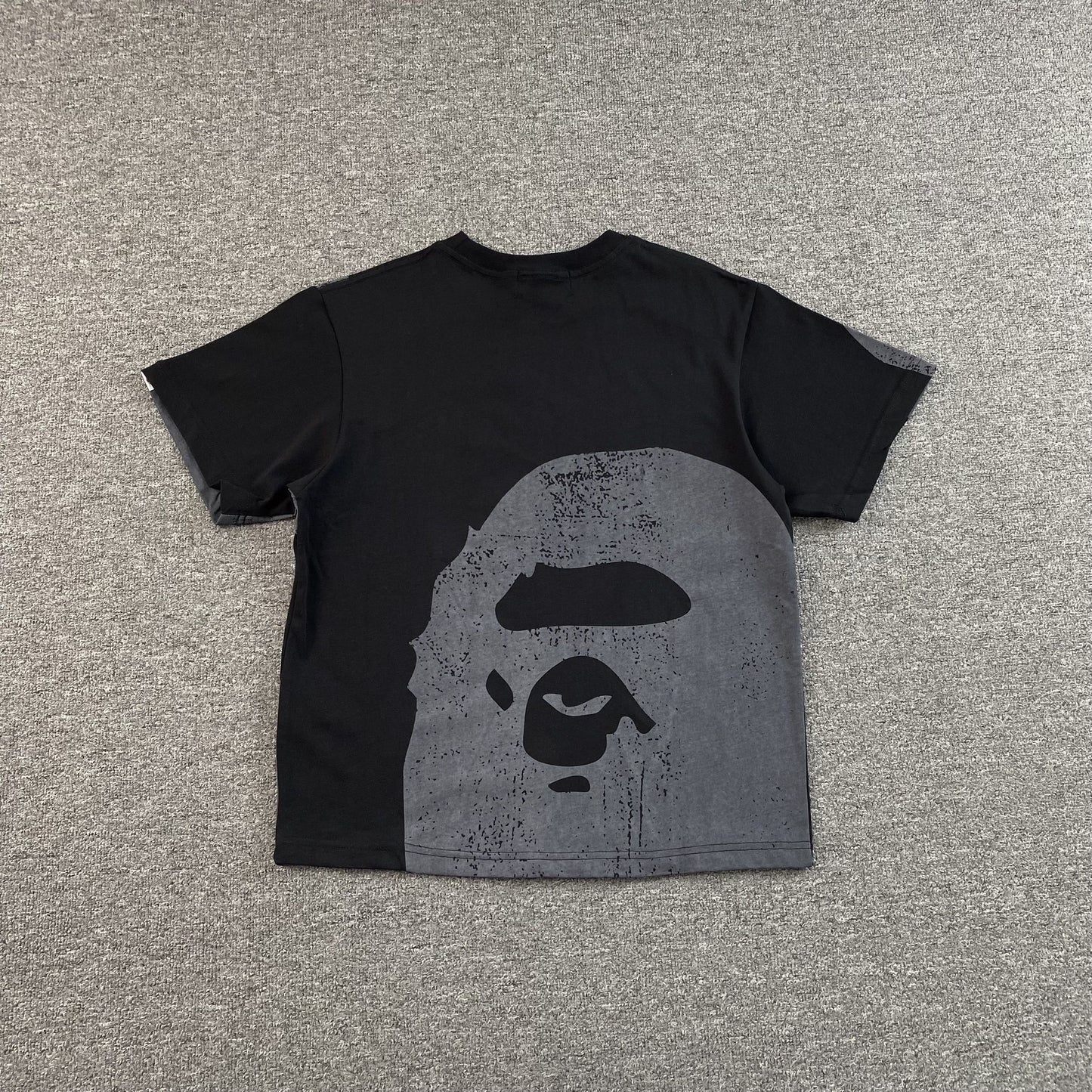 Remera Bape Water Print Ape Head Negra