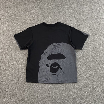 Remera Bape Water Print Ape Head Negra