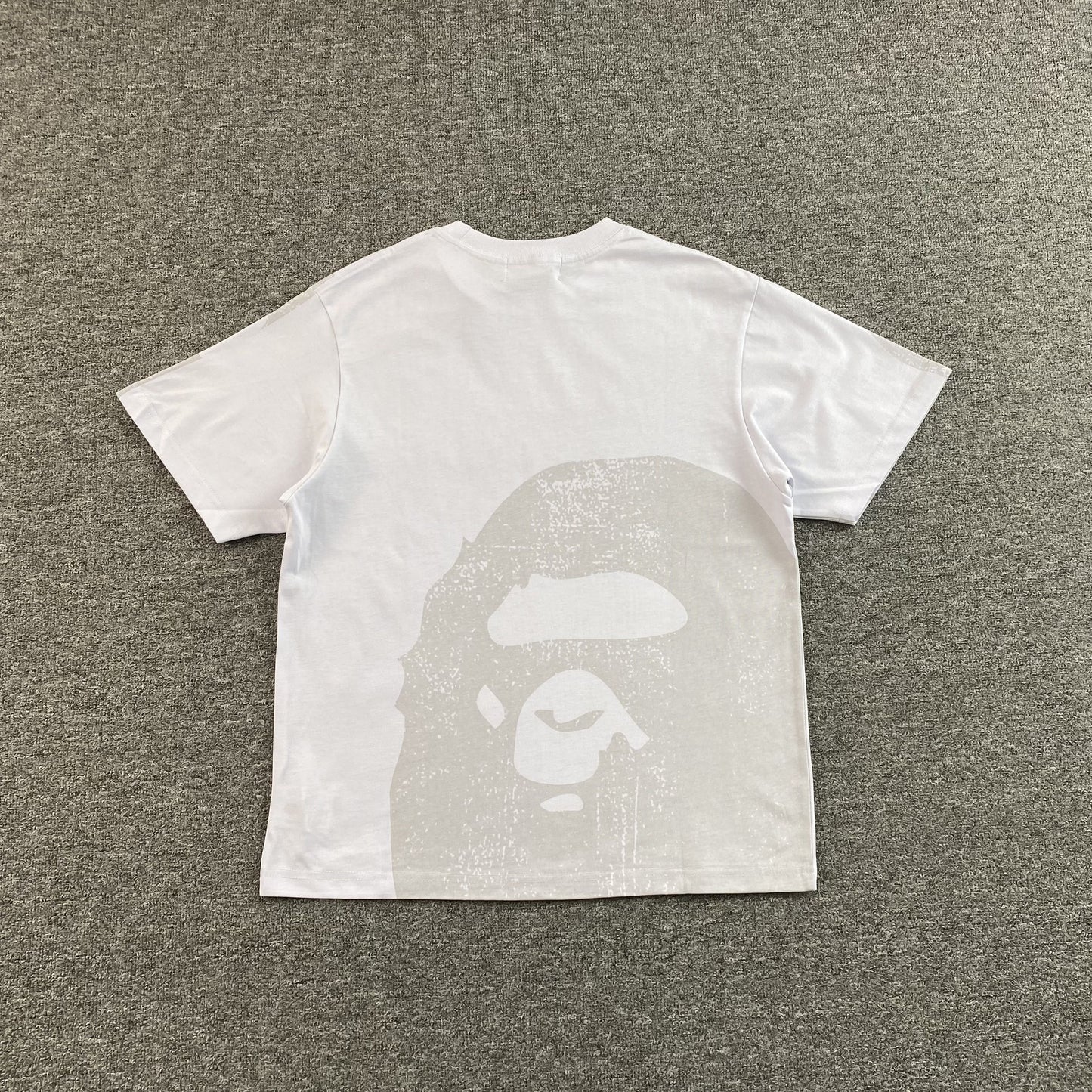 Remera Bape Water Print Ape Head Blanca