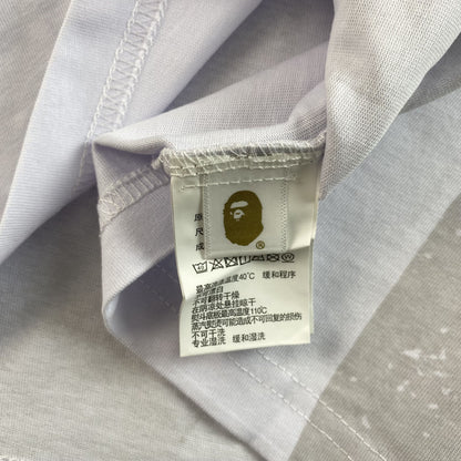 Remera Bape Water Print Ape Head Blanca