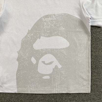 Remera Bape Water Print Ape Head Blanca