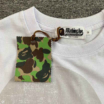 Remera Bape Water Print Ape Head Blanca