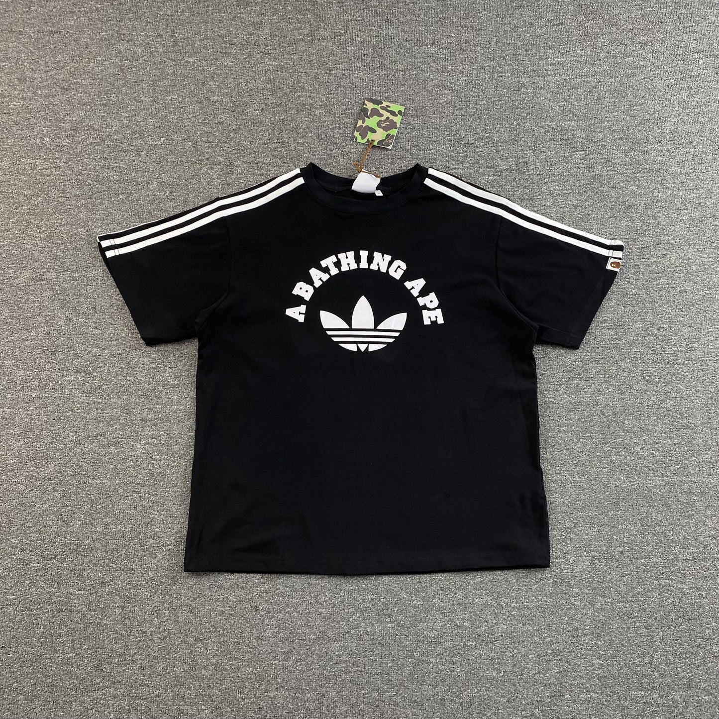 Remera Bape x Adidas Negra