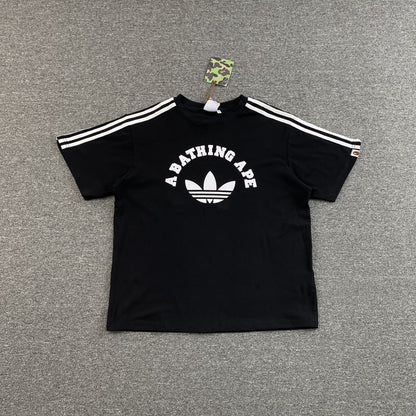 Remera Bape x Adidas Negra