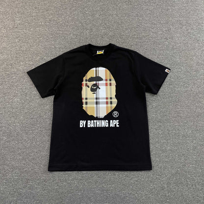 Remera Bape x Burberry Negra