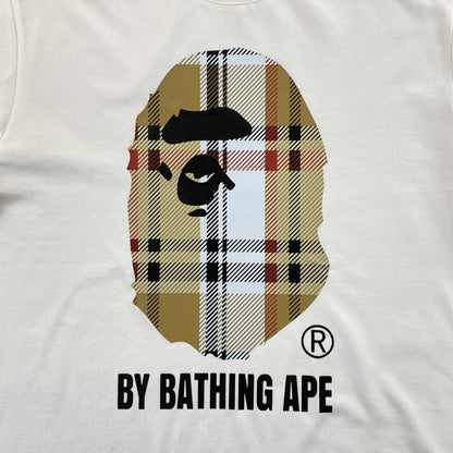 Remera Bape x Burberry Blanca