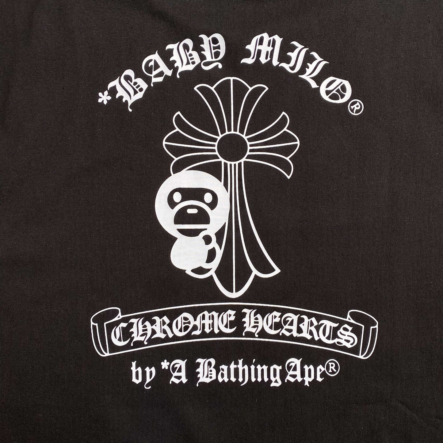 Remera Bape x Chrome Hearts Negra