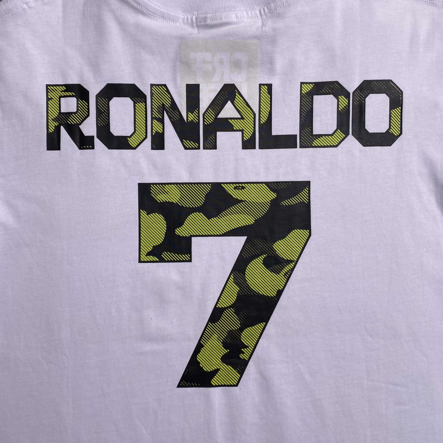 Remera Bape x CR7Life Ronaldo 7 Blanca