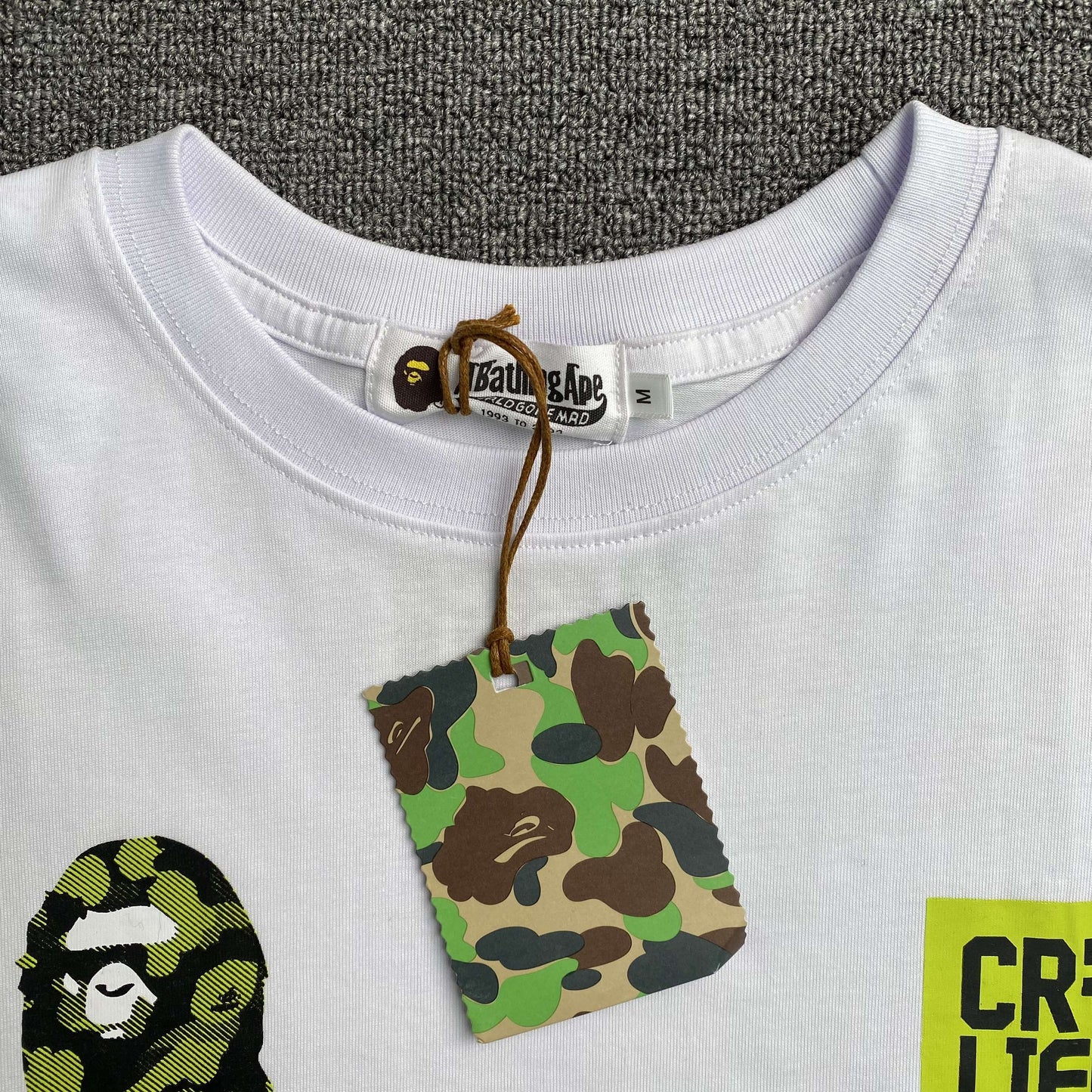 Remera Bape x CR7Life Ronaldo 7 Blanca