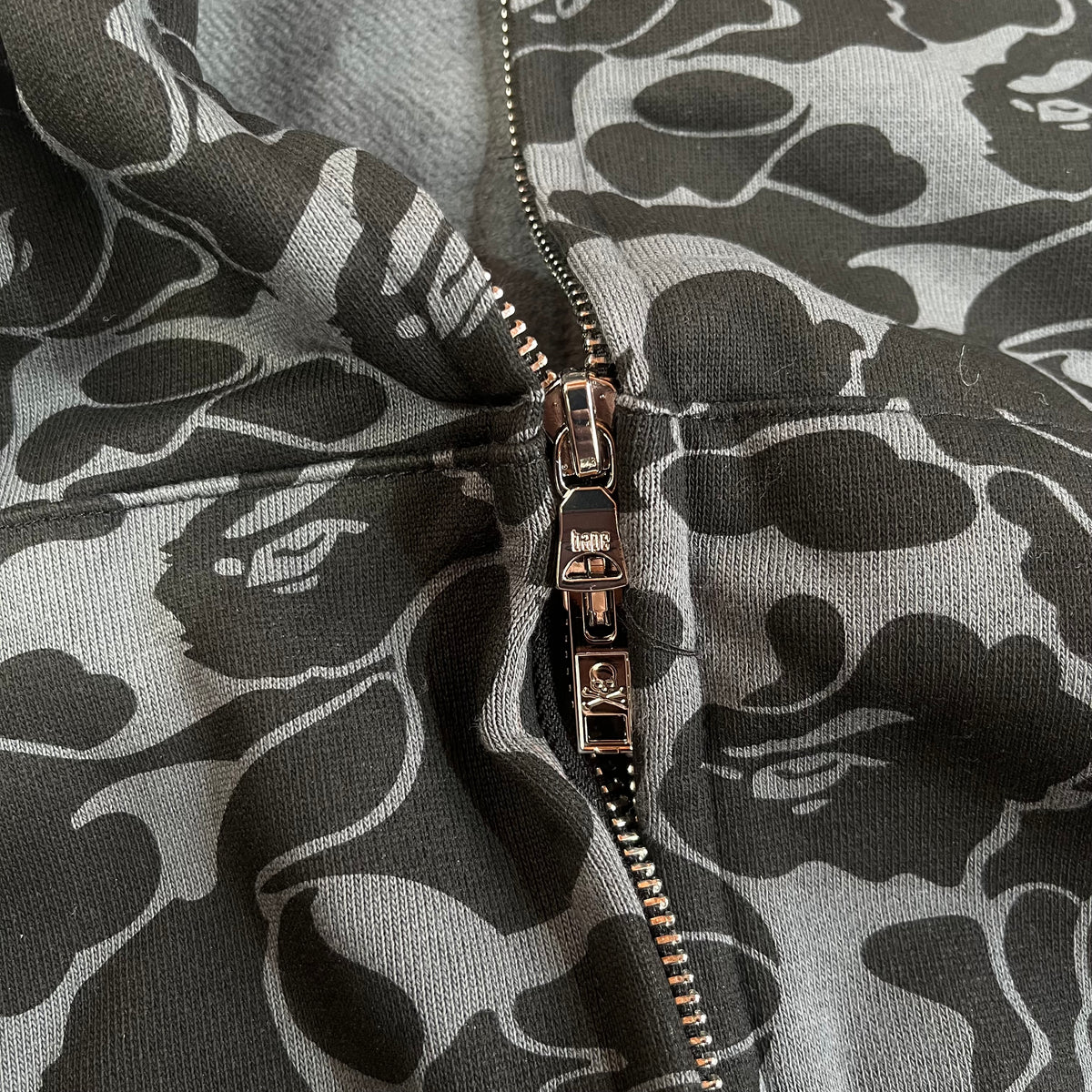 Campera Bape X Dsm Special Camo Shark Full Zip Negra