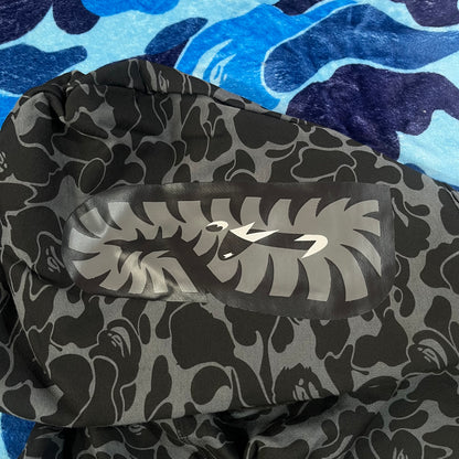 Campera Bape X Dsm Special Camo Shark Full Zip Negra