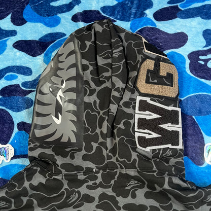 Campera Bape X Dsm Special Camo Shark Full Zip Negra