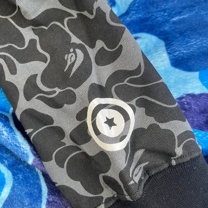 Campera Bape X Dsm Special Camo Shark Full Zip Negra