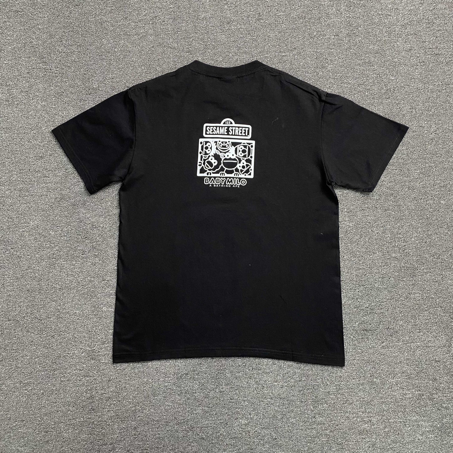 Remera Bape x Sesame Street Negra