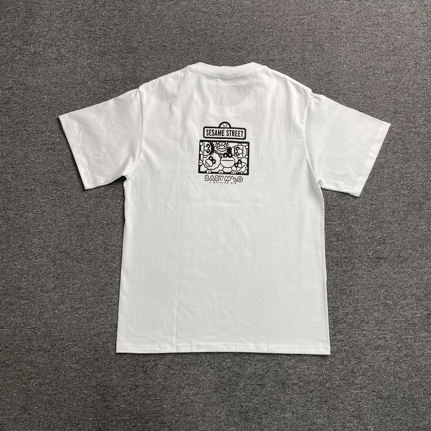 Remera Bape x Sesame Street Blanca