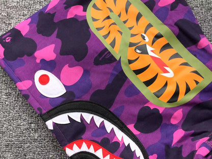 BAPE COLOR CAMO SHARK FULL ZIP HOODIE PURPLE