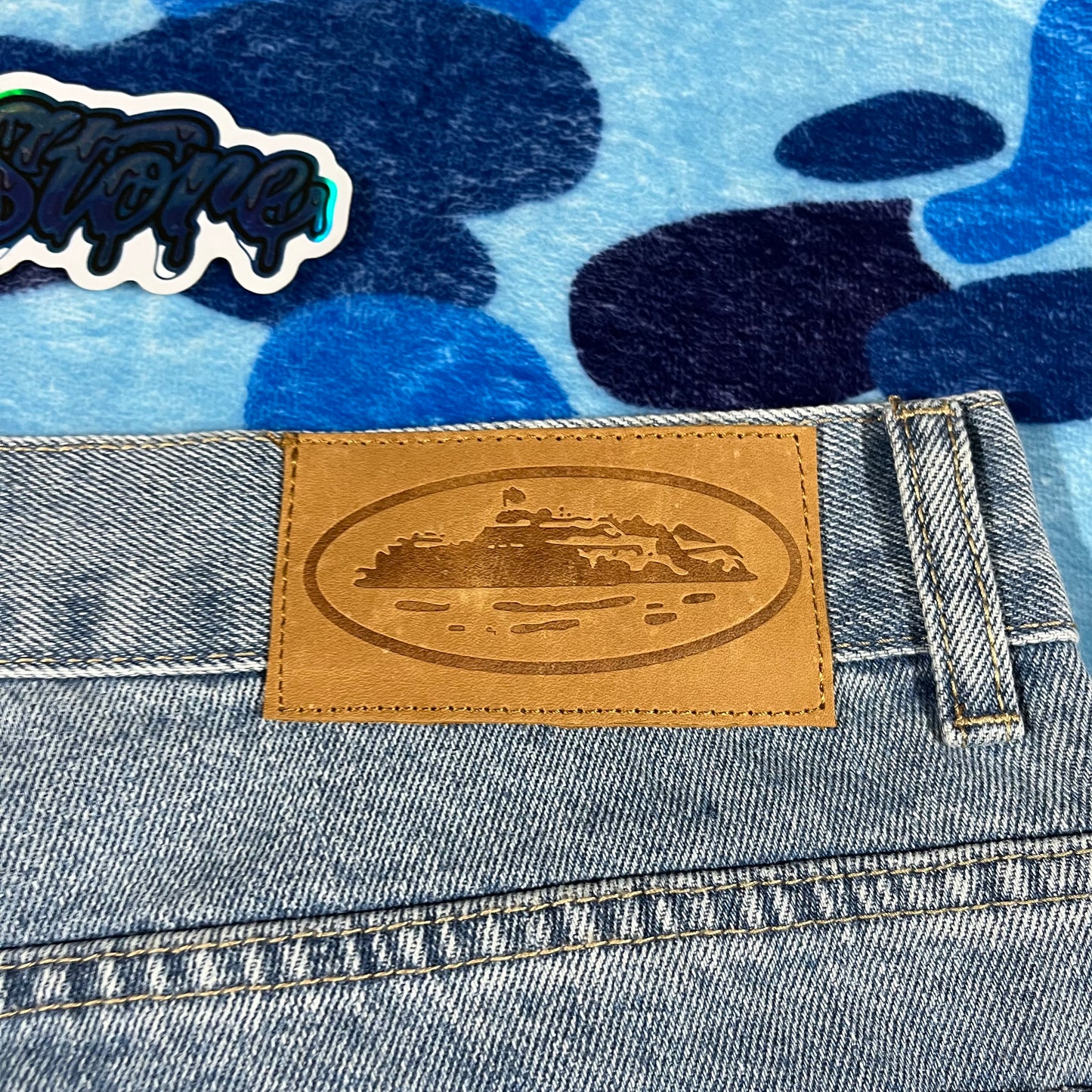 Bermuda Corteiz Alcatraz Jean Azul