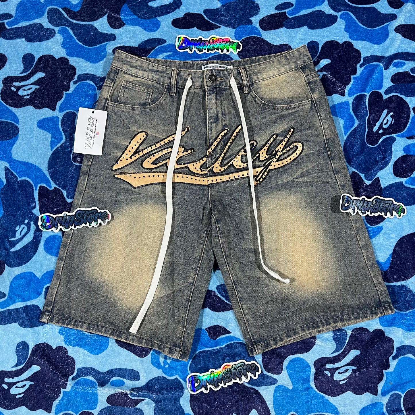 Bermuda Vale Forever Skittles Denim Azul