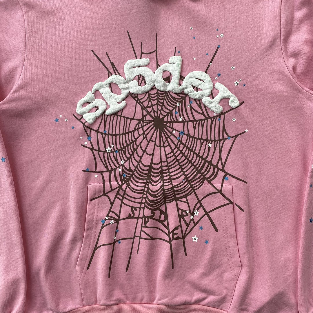 SP5DER OG WEB HOODIE PINK