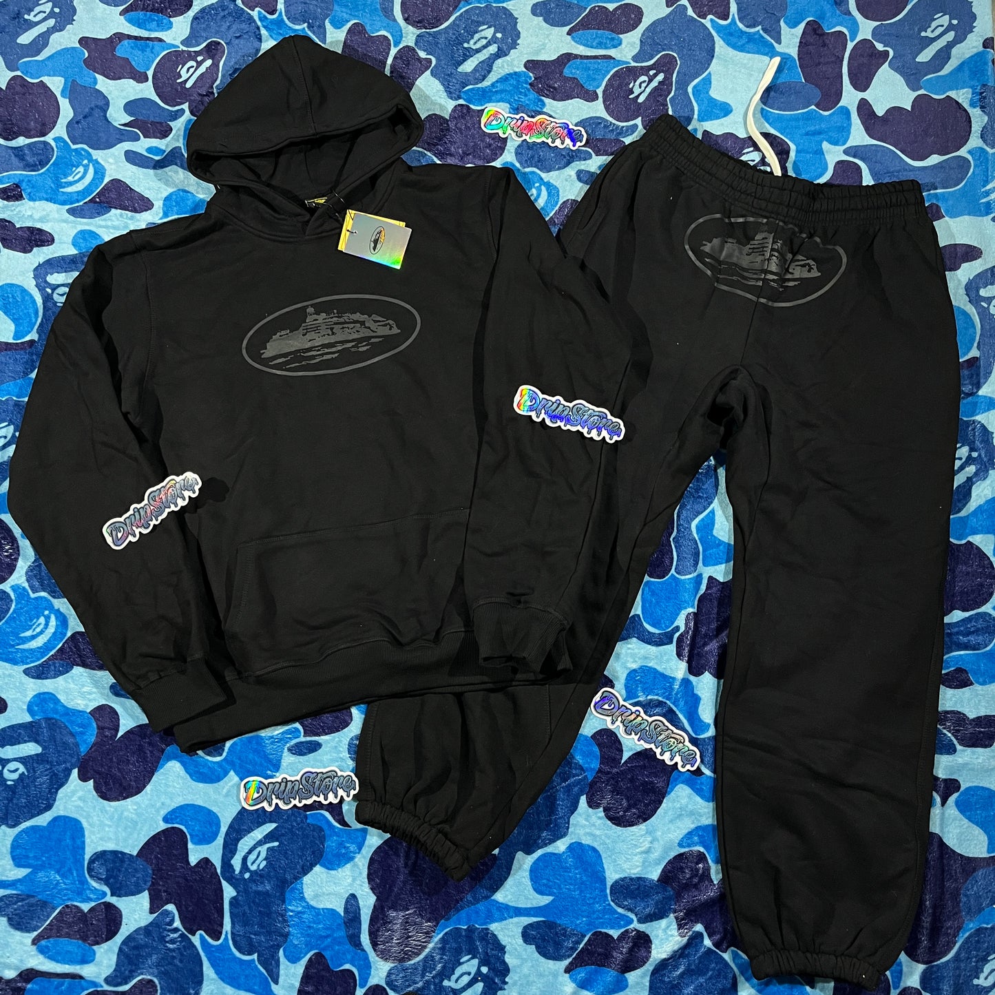 Buzo Corteiz Alcatraz Triple Negro XL