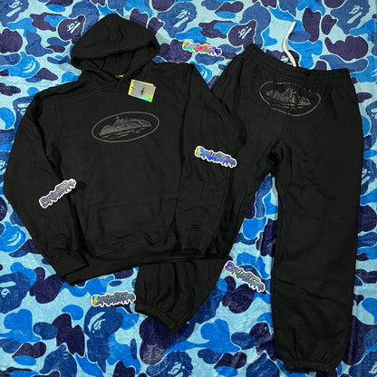 Buzo Corteiz Alcatraz Triple Negro XL