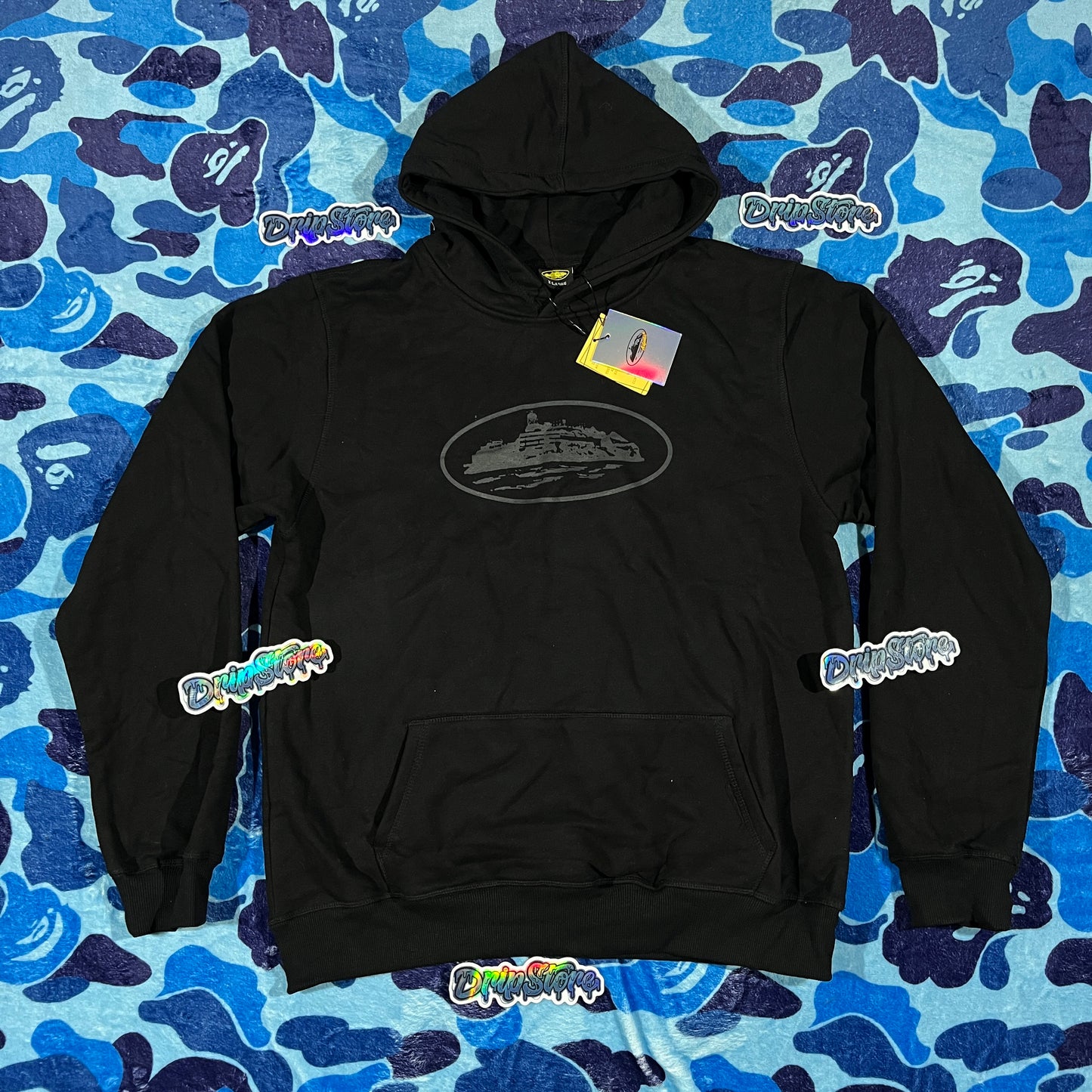 Buzo Corteiz Alcatraz Triple Negro XL