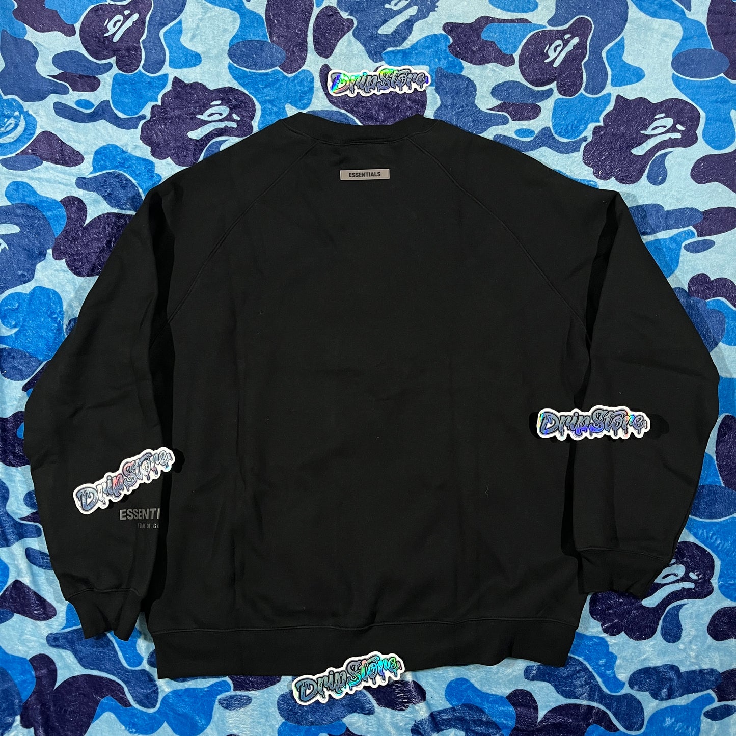 Buzo Essentials Crewneck Negro XL